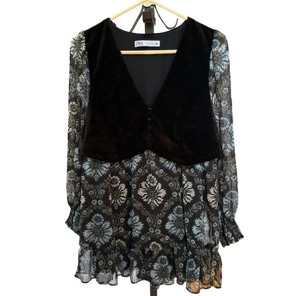 Zara Dress With Vest - Picture 2 of 6